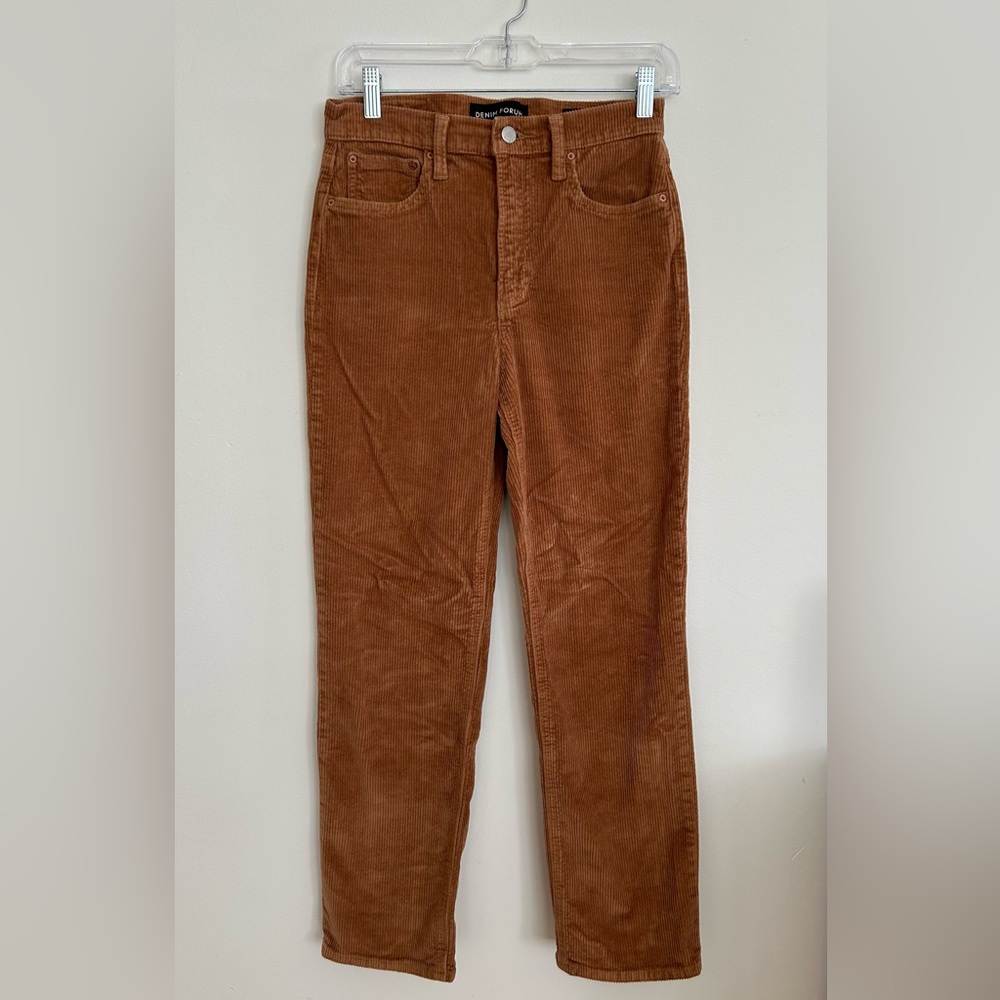 Denim Forum - The Arlo High Rise Straight Corduroy